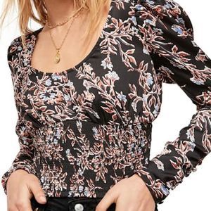 Free people large print Santiago blouse